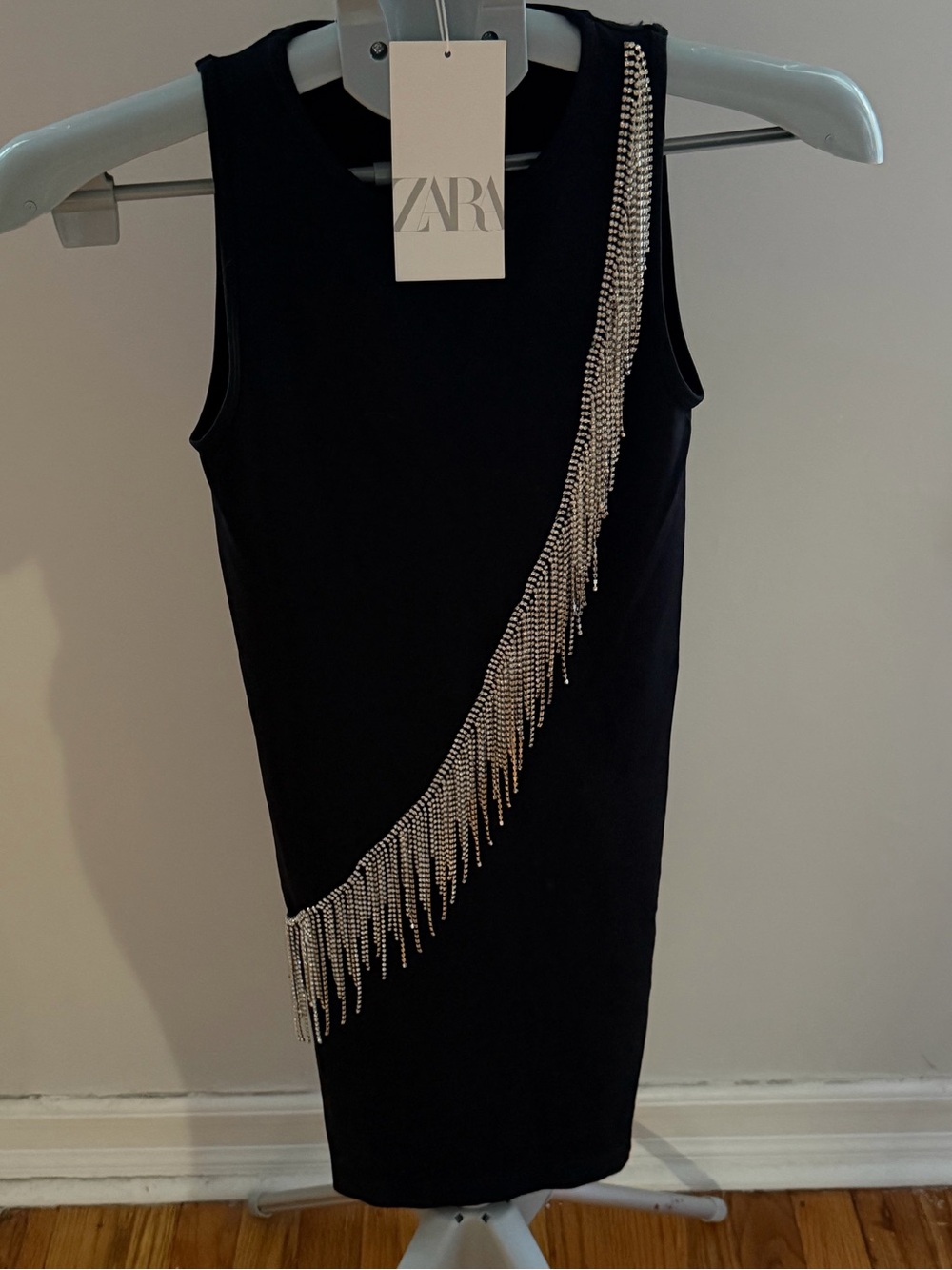 NWT Zara Black Dress XS/S - Picture 4 of 9